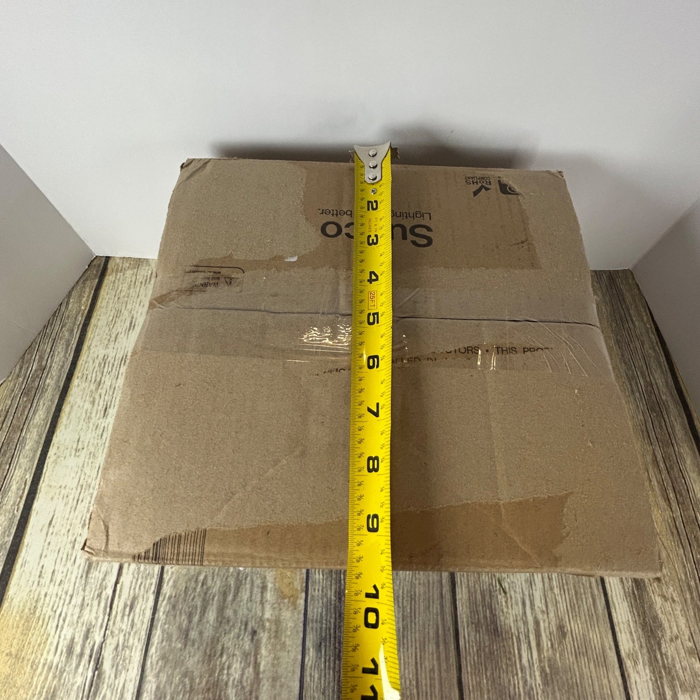 Outdoor LED Wall Pack Light Sunco 7600 Lumens 60W Aluminum Polycarbonate Dimmable 0-10V 17-Year Lifespan IP65 Brown