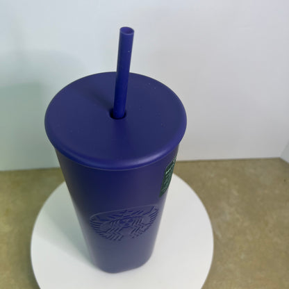 New Starbucks Purple Recycled Stainless-Steel Cold Cup – 24 fl oz #011161907