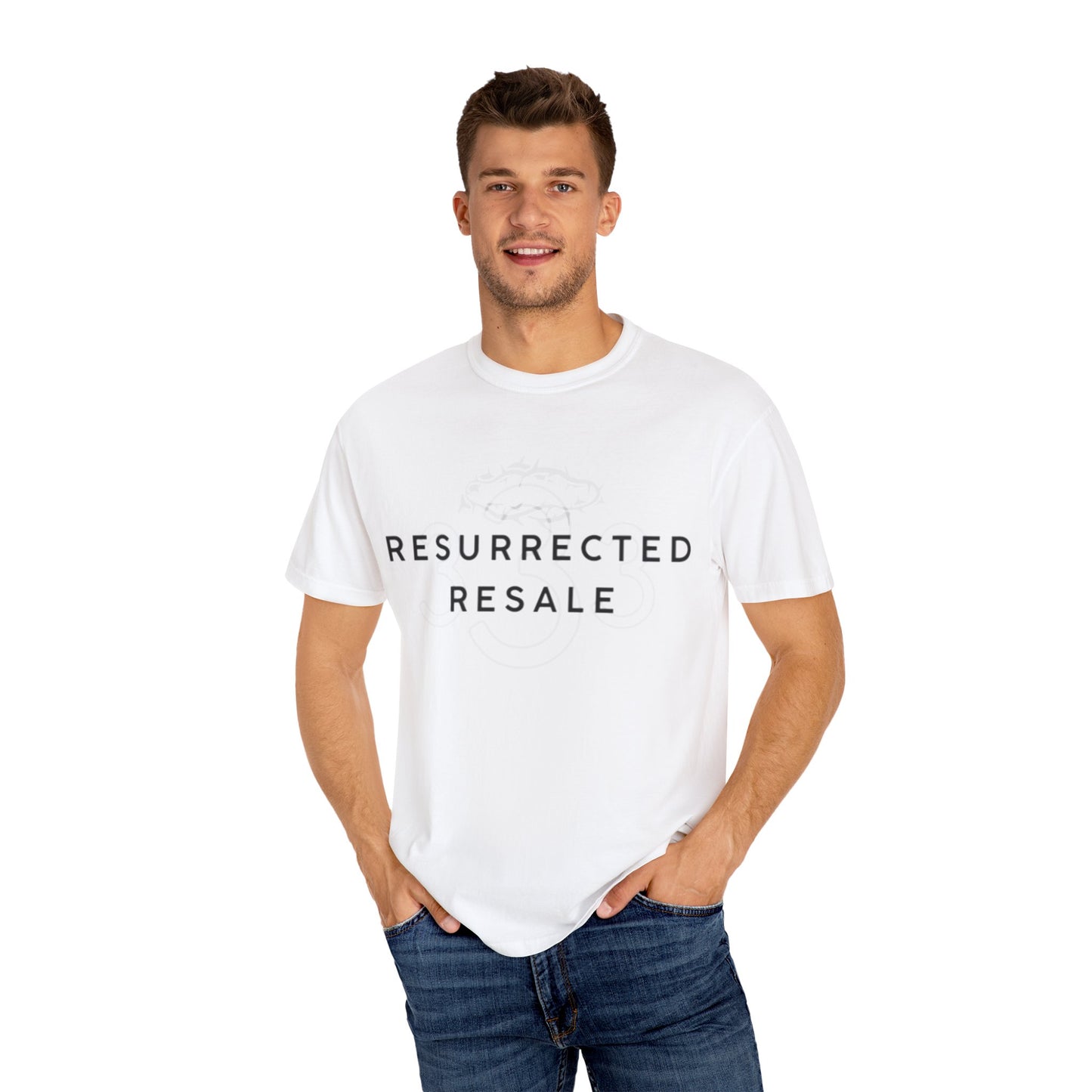 Resurrected Resale Garment-Dyed T-shirt Vintage Style Tee, Unisex