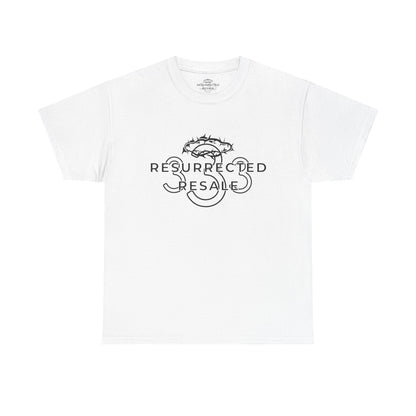 Resurrected Resale Tee - Unisex Heavy Cotton Shirt for Faith, Hope, Love, Gift for Religious Occasions, Everyday Wear