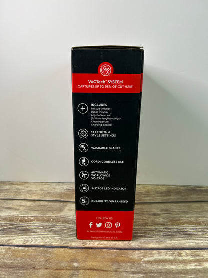 Remington VacTech Vacuum Beard and Stubble Trimmer Shaver