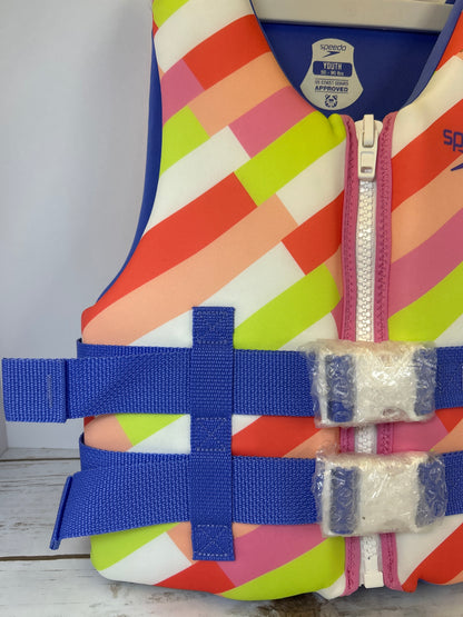 Speedo Youth PFD Life Jacket Vest (TARGET) - Pink Parasol (NEW) Youth 50-90lbs