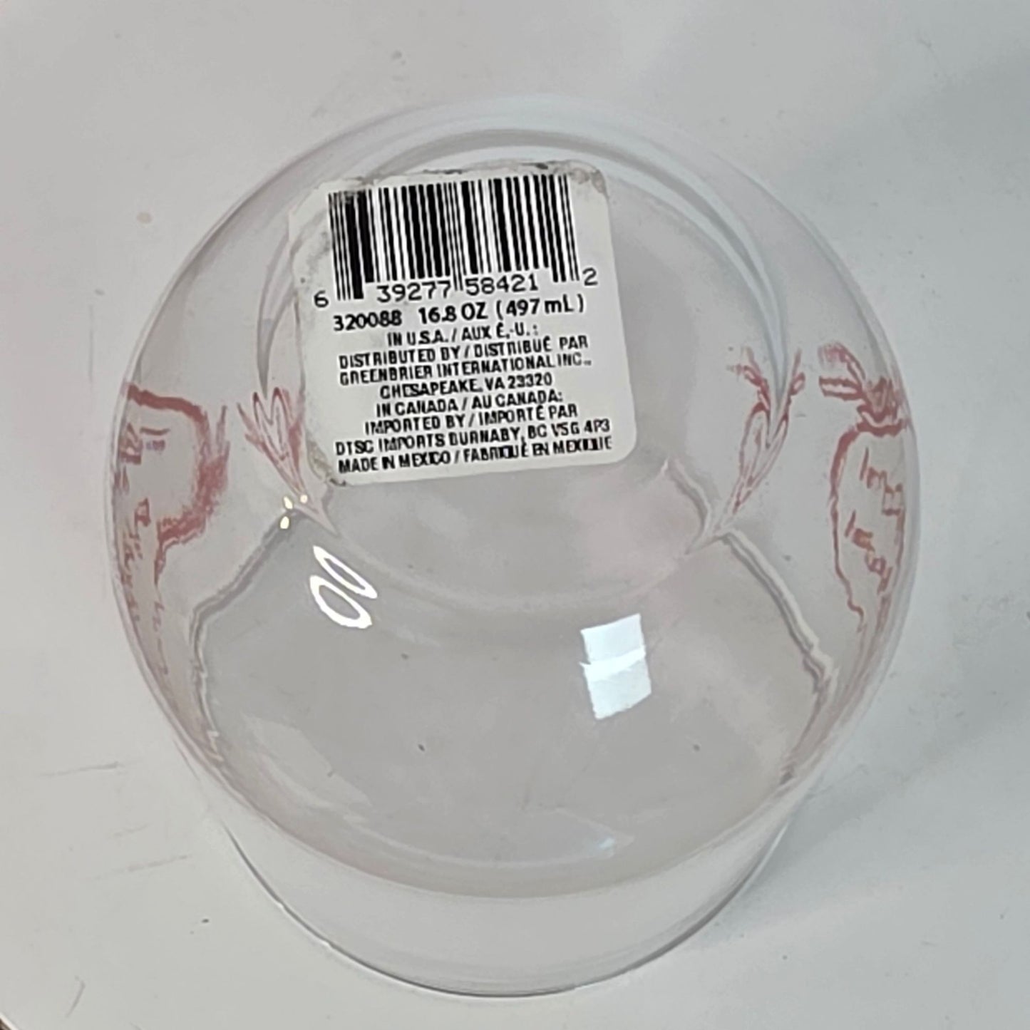 Chic "Happiness is Homemade" Stemless Wine Glasses Set of 4 NWT
