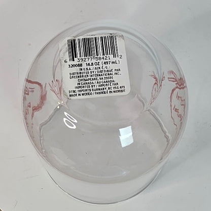 Chic "Happiness is Homemade" Stemless Wine Glasses Set of 4 NWT