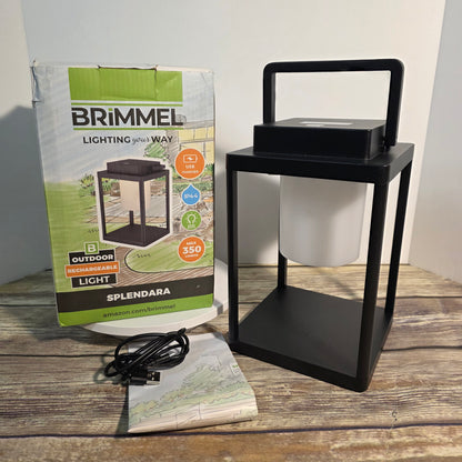 NIOB New BRIMMEL Splendara Outdoor Rechargeable Light 350 Lumens 3 Settings