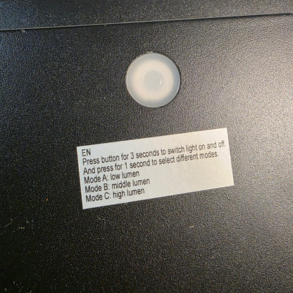 NIOB New BRIMMEL Splendara Outdoor Rechargeable Light 350 Lumens 3 Settings