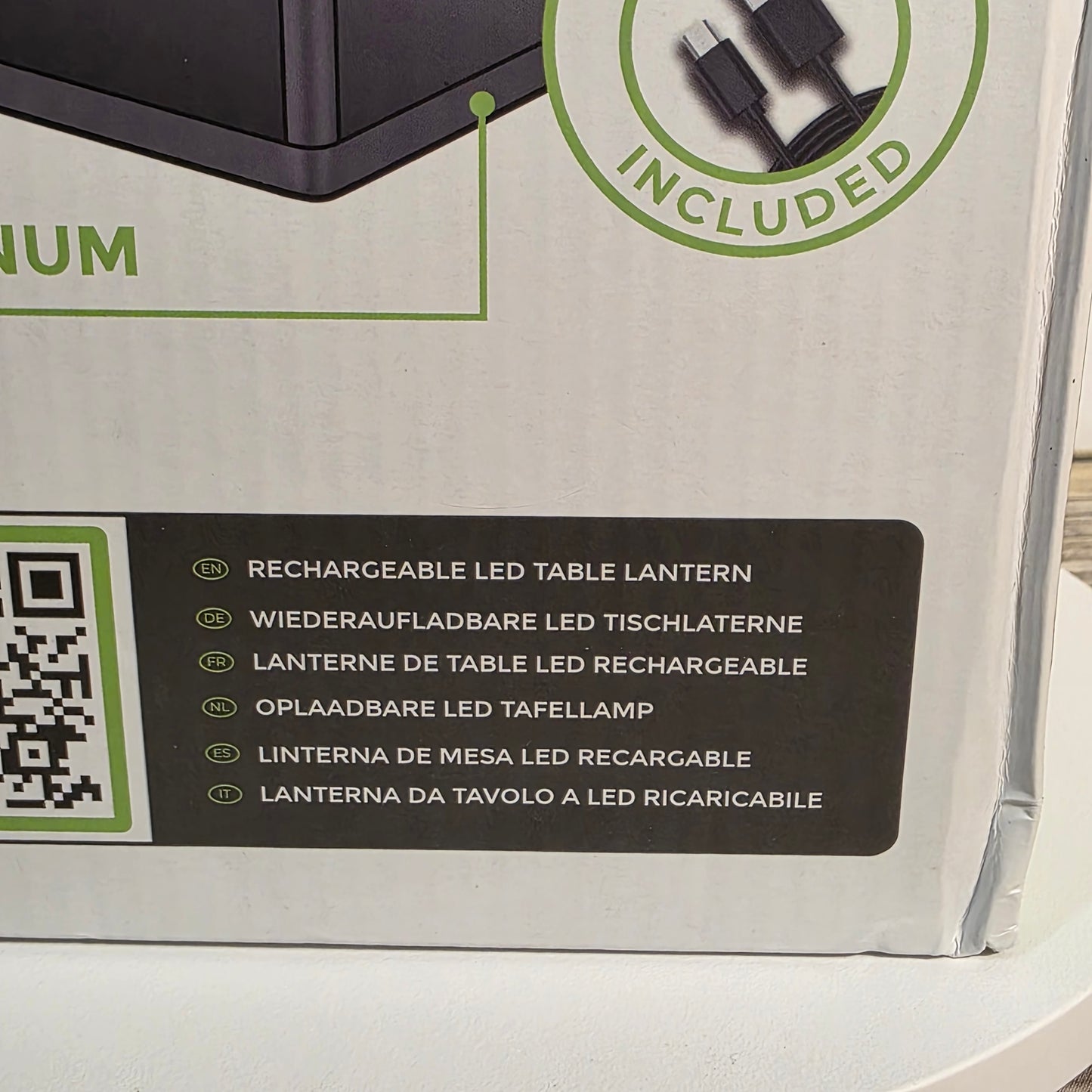 NIOB New BRIMMEL Splendara Outdoor Rechargeable Light 350 Lumens 3 Settings