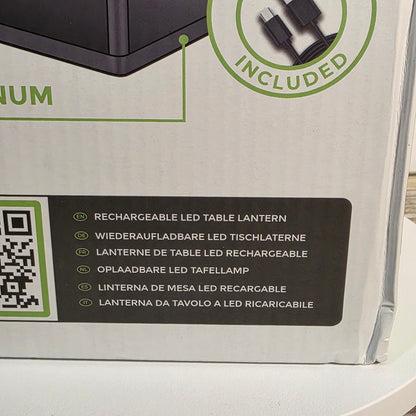 NIOB New BRIMMEL Splendara Outdoor Rechargeable Light 350 Lumens 3 Settings