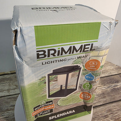 NIOB New BRIMMEL Splendara Outdoor Rechargeable Light 350 Lumens 3 Settings