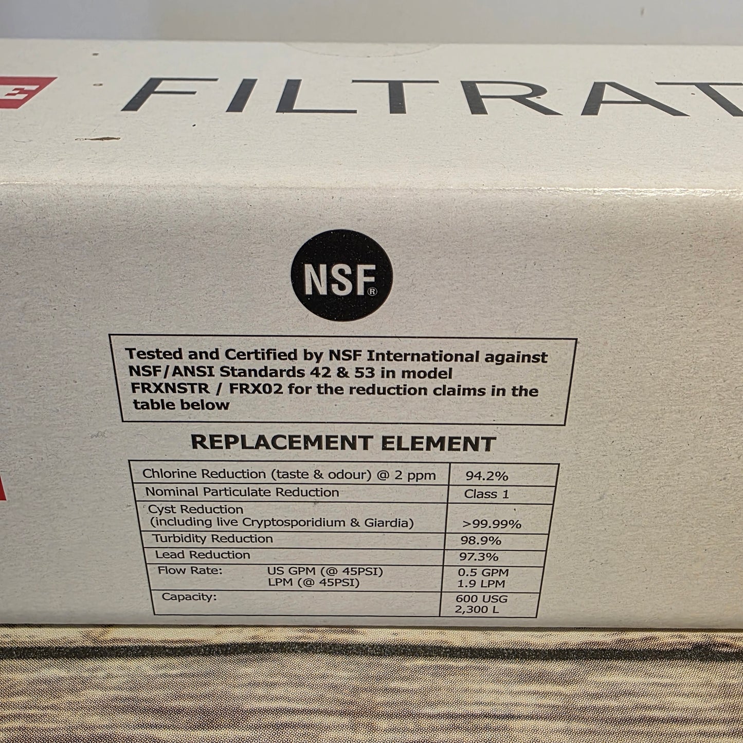 NIB New FRANKE Replacement Water Filter Cartridge FRX02 133.00081.412 Filtration