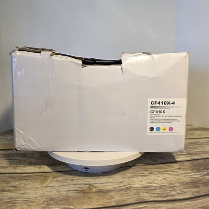 NIOB New DMGE CF410X-4 Replacement Toner Cartridges 100% Qualified Compatible Replacement Black Cyan Yellow Magenta