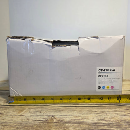 NIOB New DMGE CF410X-4 Replacement Toner Cartridges 100% Qualified Compatible Replacement Black Cyan Yellow Magenta