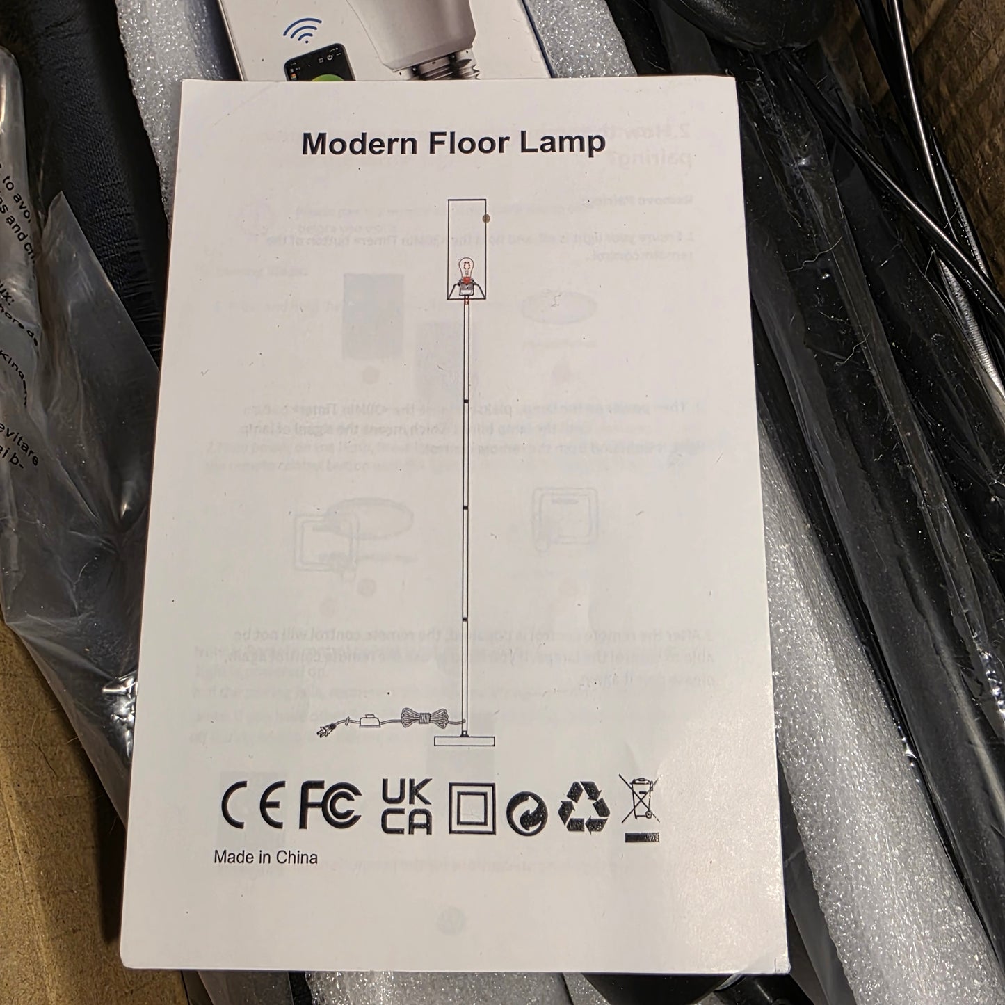 Frideko Black Floor Lamps for Bedroom, Dimmable Colors Temperature & Brightness