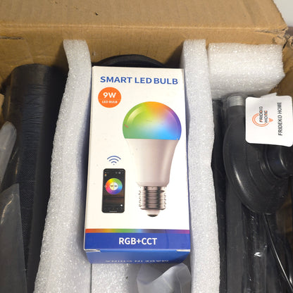 Frideko Black Floor Lamps for Bedroom, Dimmable Colors Temperature & Brightness