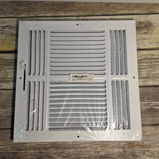 HVAC Premium 12''w X 12''h 3-Way AIR Supply Grille - Vent Cover & Diffuser