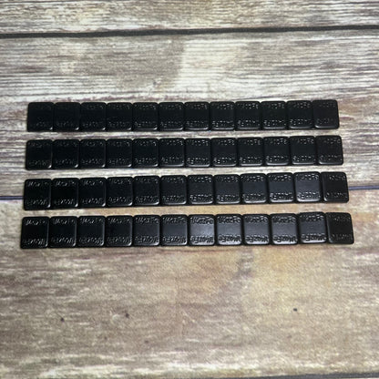 KAFLLA 1/4 oz. Black Adhesive Stick on Wheel Weights 0.25 Ounce Low Profile Easy to Peel, Tire Weights for Cars,Trucks,SUVs,Motorcycle