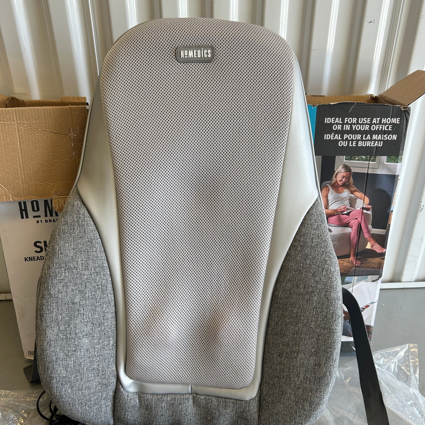 HoMEDICS Shiatsu Kneading & Vibration Cushion w/Heat Massager