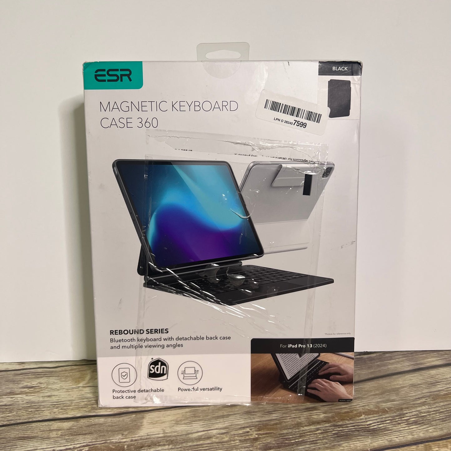 ESR Magnetic Keyboard Case 360 Rebound Series Bluetooth Wireless Keyboard iPad Pro 13 2024