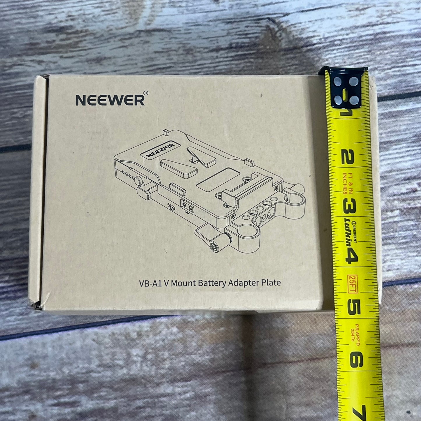 NIB New NEEWER VB-A1 V Mount Battery Adapter Plate 15mm Dual Rod Clamps SKU: 66603062