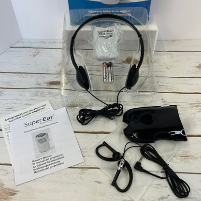 SuperEar Personal Sound Amplifier, Pocket Sound Amplifier, Headphones Plus SE7500