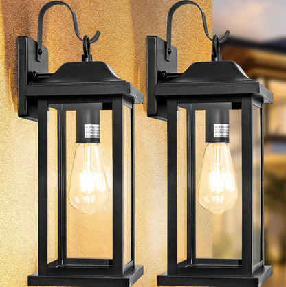 NIB New Roravilila 2 Pack Outdoor Wall Lanterns B061 15P