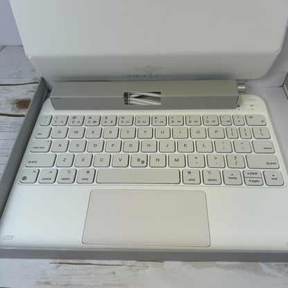 New ESR iPad Pro 11 Inch Case with Keyboard (M4, 2024), iPad Pro 11(5th Gen) Keyboard Case with Easy-Set Magnetic Stand, Portrait/Landscape Modes, Removable Protective Case, Rebound 360 Series, White