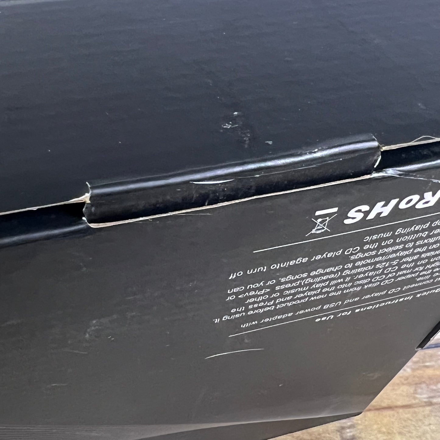 Gueray Portable Bluetooth Music Player CD Player FM Radio Model KC-806 ONLY BLACK ONE LEFT!!!