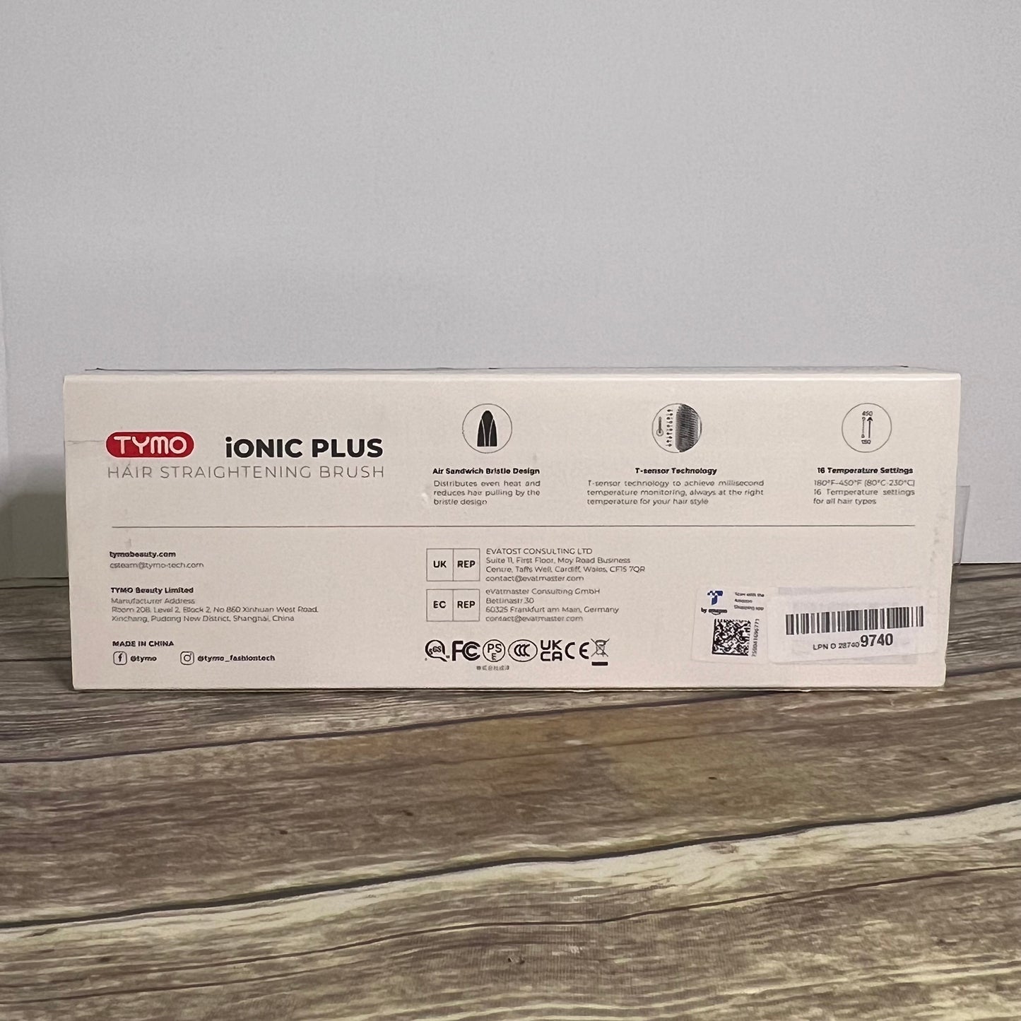 TYMO Ionic Plus Hair Straightening Brush