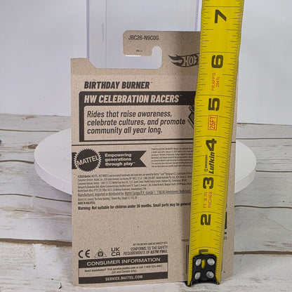 Hot Wheels 2025 G Case Treasure Hunt Birthday Burner Happy Birthday Racer Toy Car Collectible Limited Edition