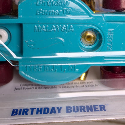Hot Wheels 2025 G Case Treasure Hunt Birthday Burner Happy Birthday Racer Toy Car Collectible Limited Edition