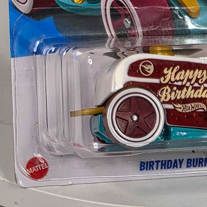 Hot Wheels 2025 G Case Treasure Hunt Birthday Burner Happy Birthday Racer Toy Car Collectible Limited Edition