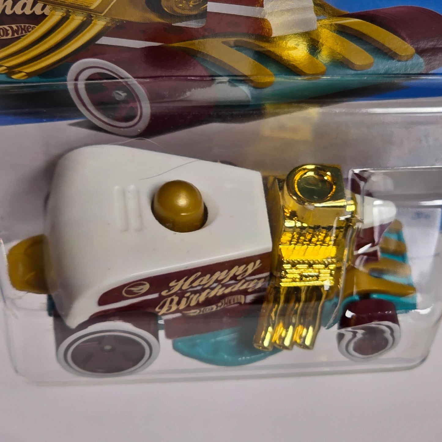 Hot Wheels 2025 G Case Treasure Hunt Birthday Burner Happy Birthday Racer Toy Car Collectible Limited Edition