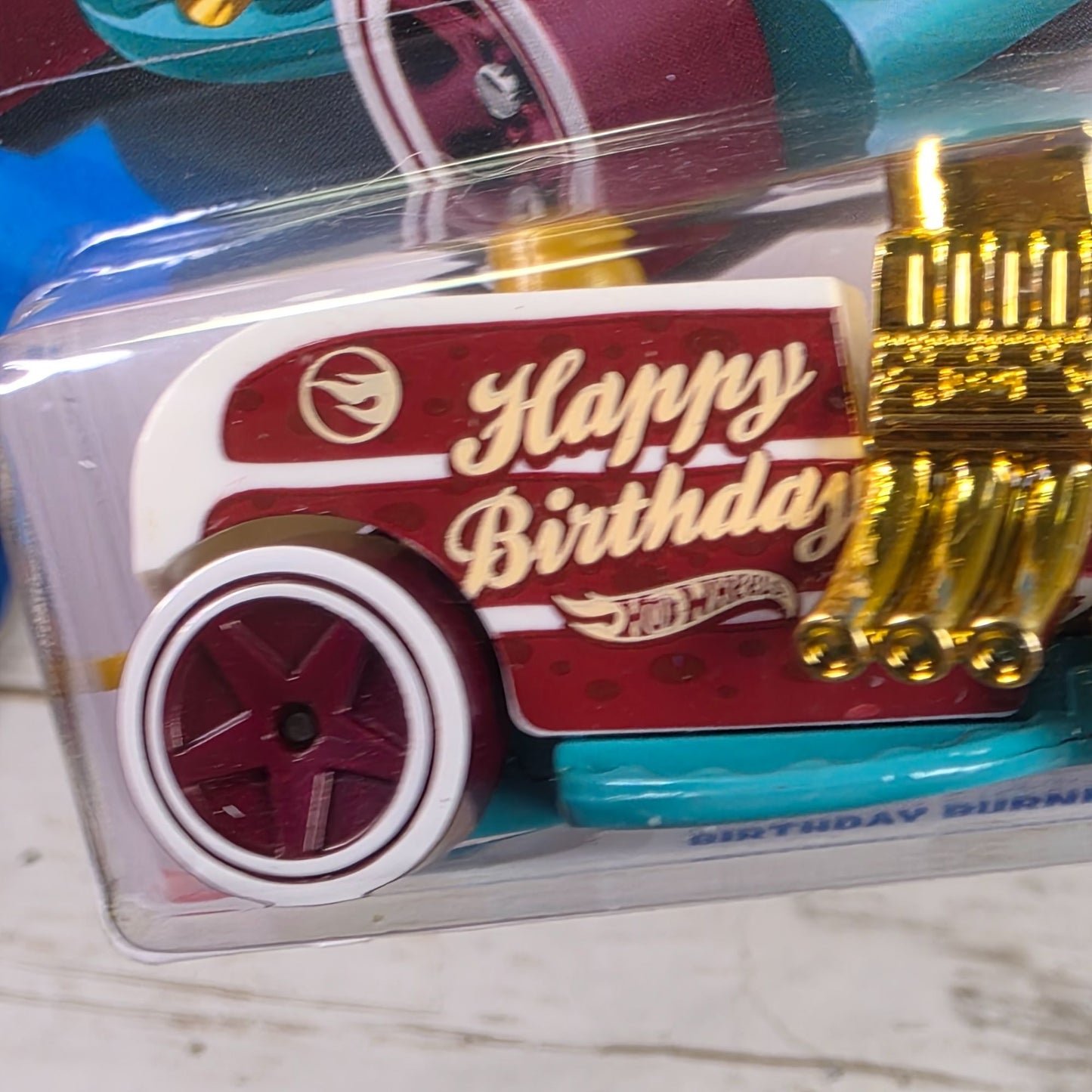 Hot Wheels 2025 G Case Treasure Hunt Birthday Burner Happy Birthday Racer Toy Car Collectible Limited Edition