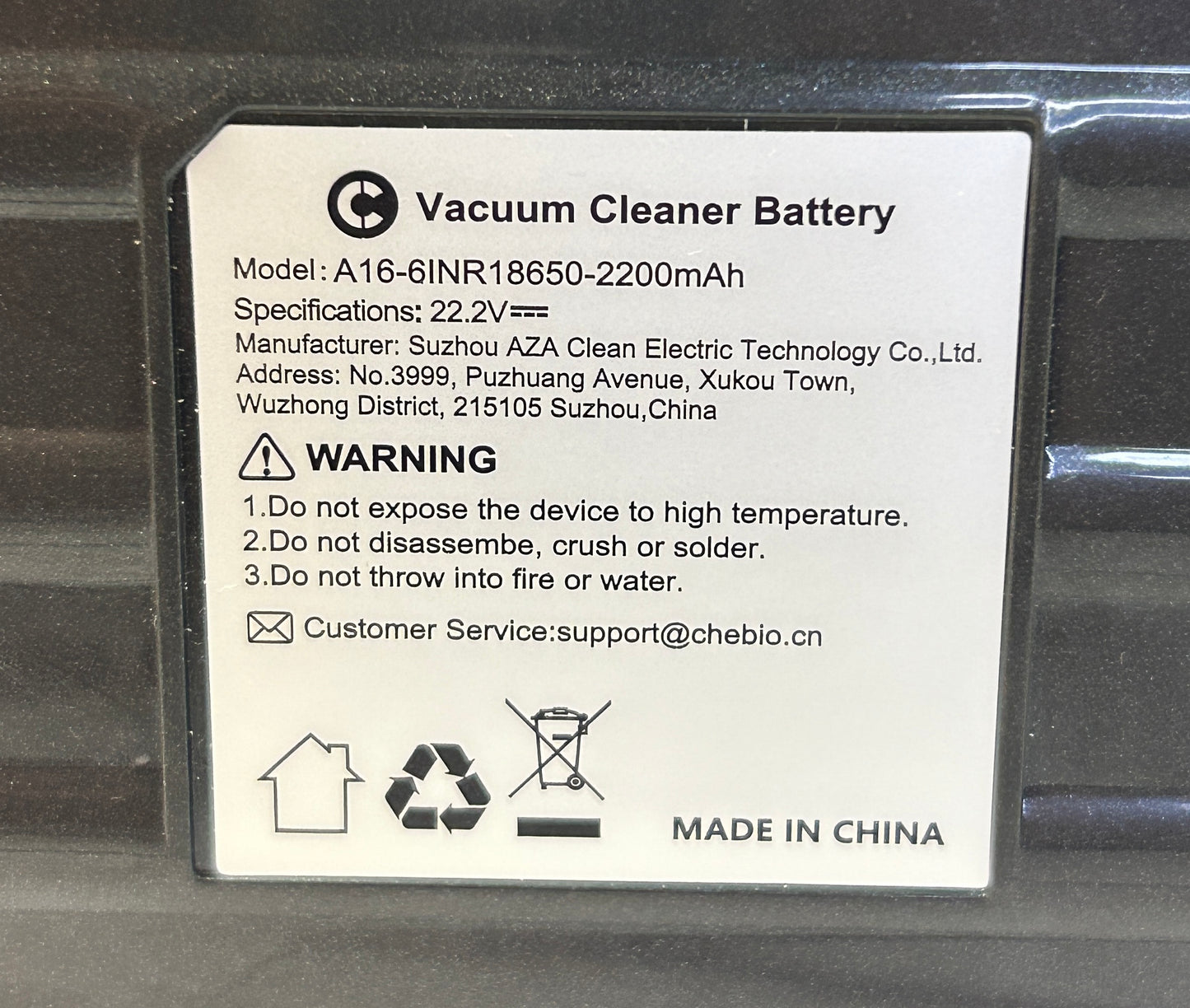 NIOB New CHEBIO A16 Cordless Stick Vacuum Red