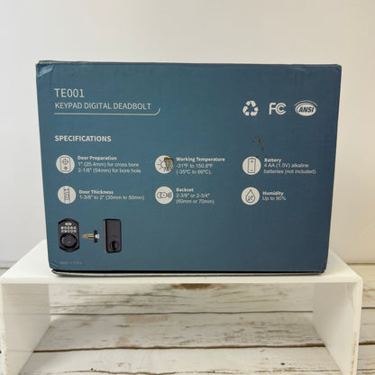 Teeho TE001 Keypad Digital Deadbolt Oil Rubbed Bronze