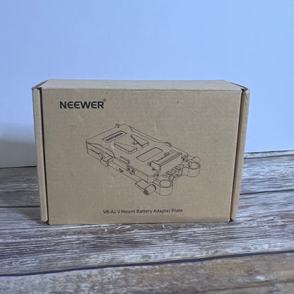 NIB New NEEWER VB-A1 V Mount Battery Adapter Plate 15mm Dual Rod Clamps SKU: 66603062