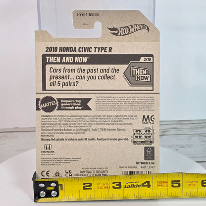 Hot Wheels 2018 Honda Civic Type R Diecast Model Car 1:64 Scale Collectible