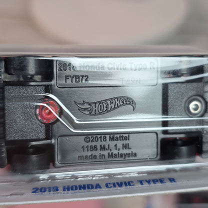 Hot Wheels 2018 Honda Civic Type R Diecast Model Car 1:64 Scale Collectible