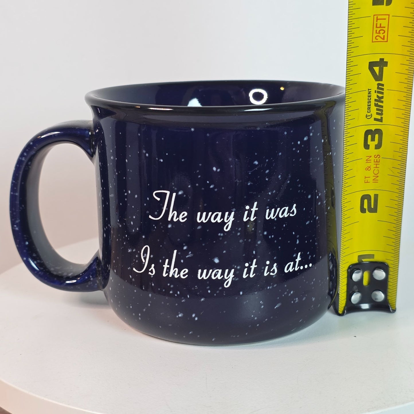 Vintage World Famous Back 40 Junction Blue Ceramic Mug