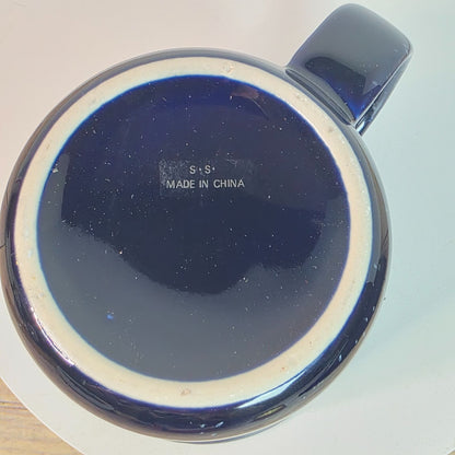 Vintage World Famous Back 40 Junction Blue Ceramic Mug