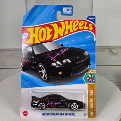 2025 Hot Wheels Nissan Skyline GT-R (BCNR33) Die-Cast 1:64 Scale Car With Vibrant Graphics