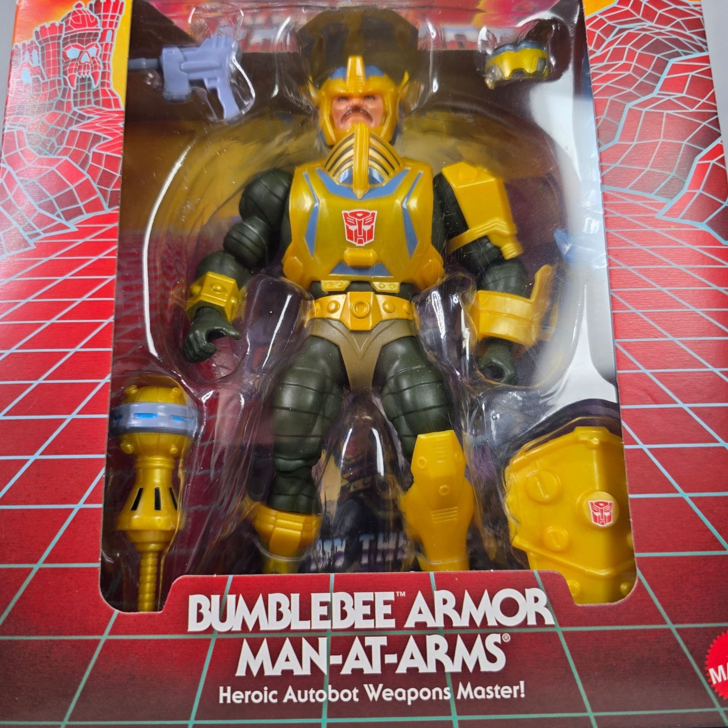 Masters Of The Universe X Transformers Bumblebee Armor Man-At-Arms Action Figure