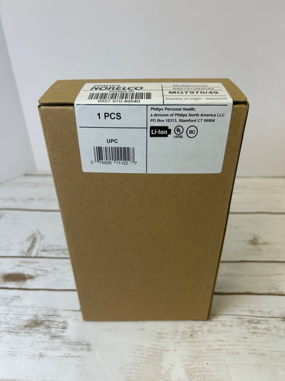 NIB New Philips Norelco Multigroomer All-in-One Trimmer Series 7000, 23 Piece Mens Grooming Kit, Trimmer for Beard, Head, Body, and Face, NO Blade Oil Needed, MG7750/49