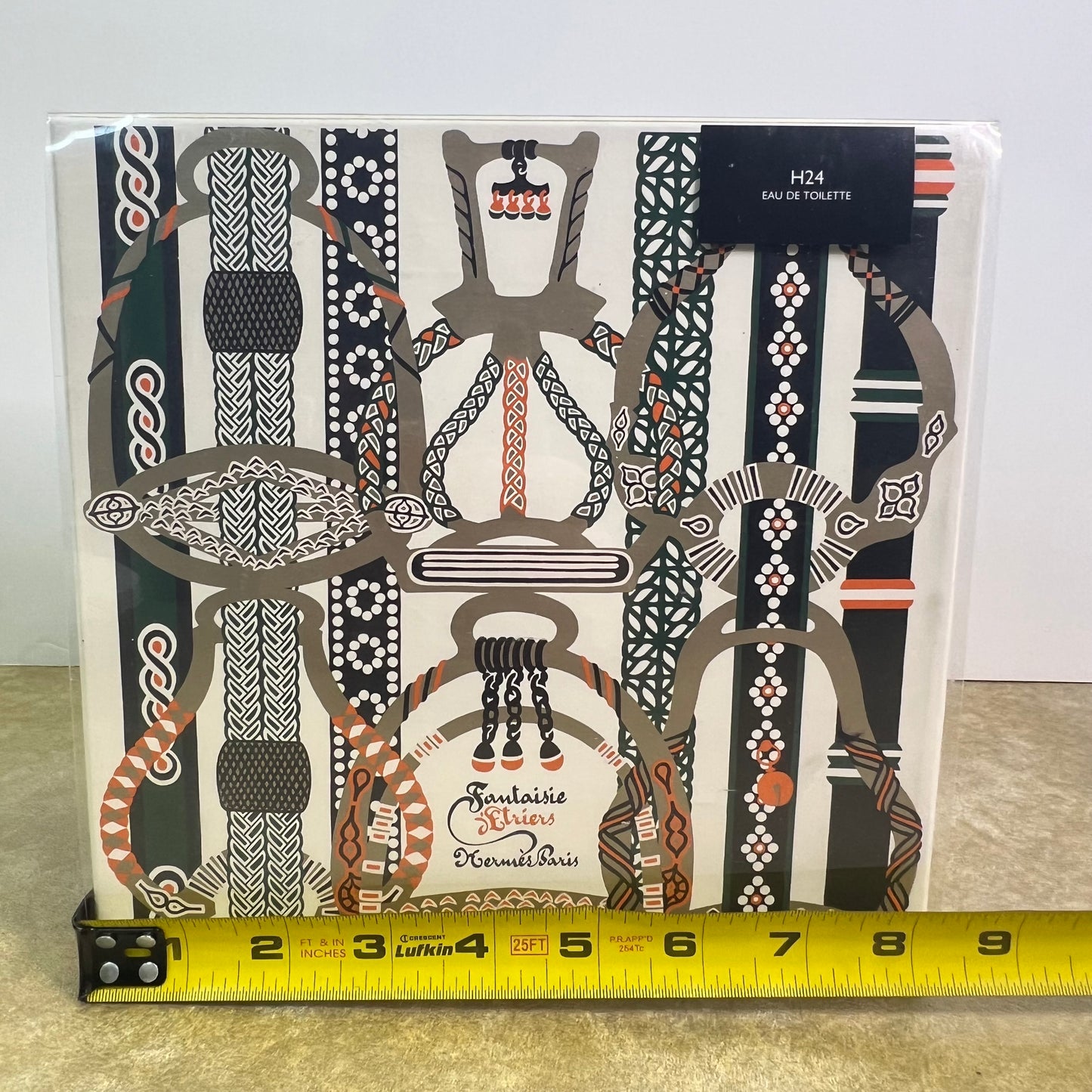 Hermes Paris Men’s H24 Eau de Toilette Fantaisie Etriers Cologne Fragrance Set Small Travel Size Empty