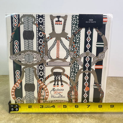 Hermes Paris Men’s H24 Eau de Toilette Fantaisie Etriers Cologne Fragrance Set Small Travel Size Empty