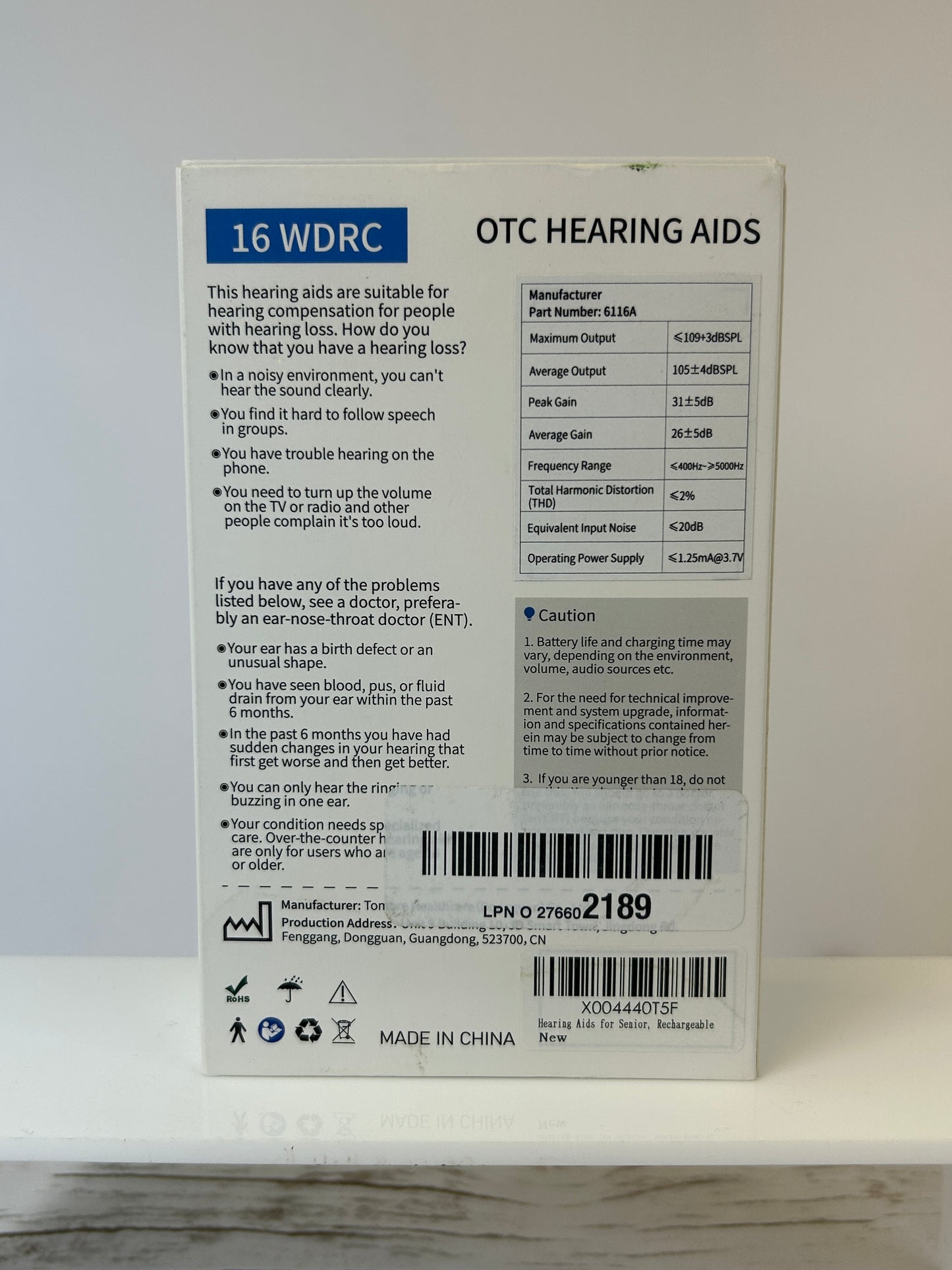 NIOB New OTC 16 channel Multifunctional Digital Hearing Aids