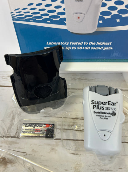 SuperEar Personal Sound Amplifier, Pocket Sound Amplifier, Headphones Plus SE7500