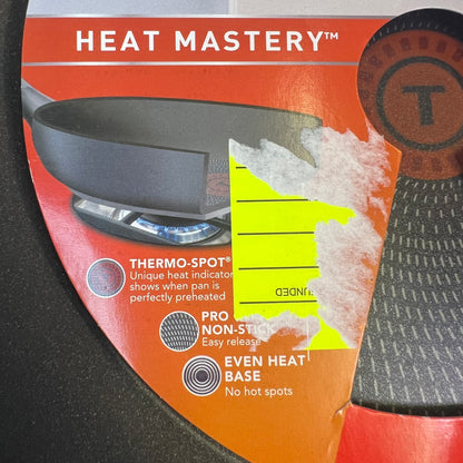 New T-fal Initiatives Heat Mastery Skillet Cooking Pan 12 inch
