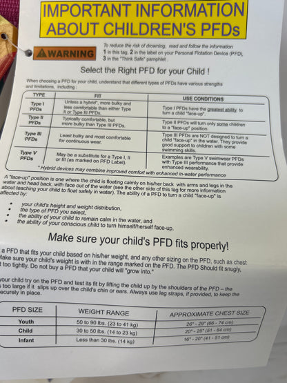 Speedo Infant PFD Life Jacket Vest - Ducky Spots - up to 30lbs