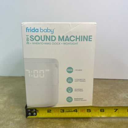 New Frida 3-In-1 Baby Sound Machine When-To-Wake Clock + Nightlight